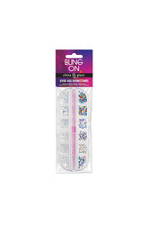 Expansive view of a wall-hook ready retail pack of China Glaze Bling-On Nail Art Kit from China Glaze